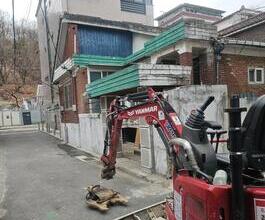 부천(역곡동|괴안동|범박동)미니포크레인 빌라담장 크락샤