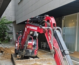 구래동미니포크레인 빌라사이좁은곳에서 수도터파기한 실제작